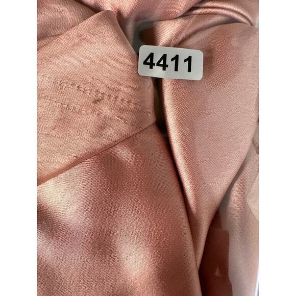 Social Bridesmaids Dress Scarf Tie High Neck Halter Slip Maxi Desert Rose XL - Picture 12 of 12